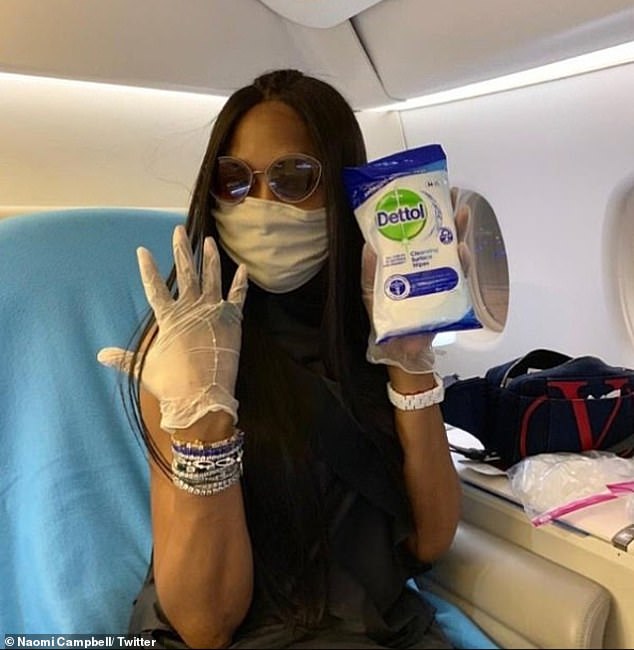 The model has always been afraid of germs and previously shared her airplane hygiene routine with her fans in a YouTube video.