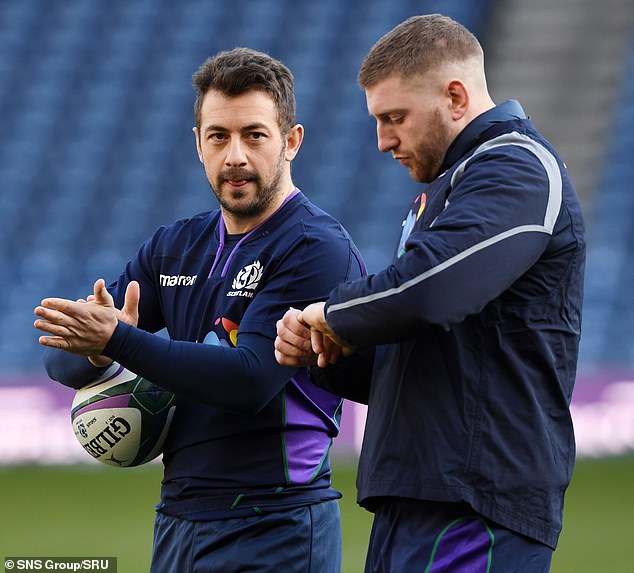 Former Scottish defense teammate Greg Laidlaw (left) claimed that Russell 