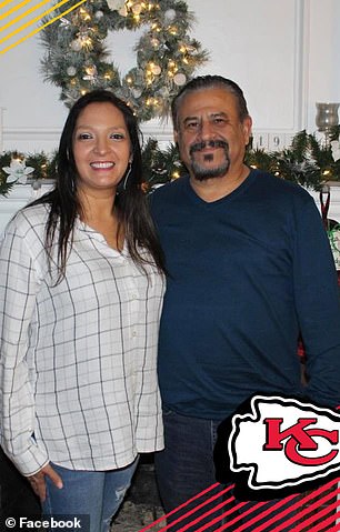 Lisa López-Galván, pictured here with her husband, Mike Galván, died from gunshot wounds at the crime scene.