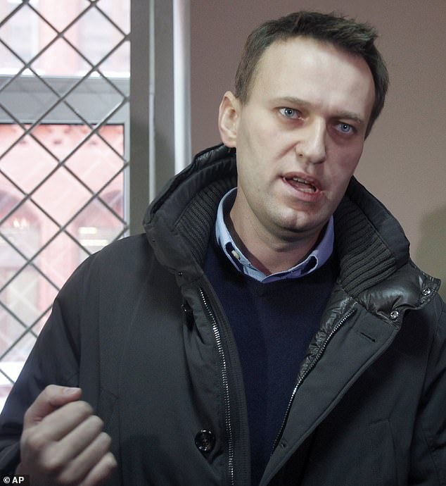 He began his comments Friday in typically anemic fashion: platitudes about how Vladimir Putin and his “thugs” are “responsible” and how this is yet “more evidence of his brutality.” However, the icing on the stale cake was not what Biden said but what he did not do - or rather, what he apparently could not do. (In the photo: Navalny)