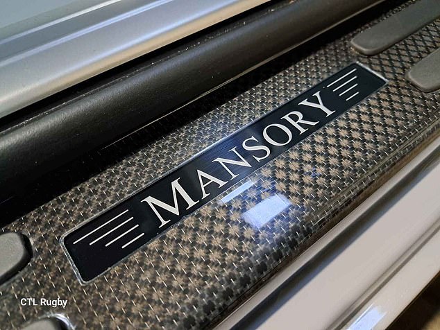 The Black Badge Wraith was customized by German luxury car tuning company Mansory.