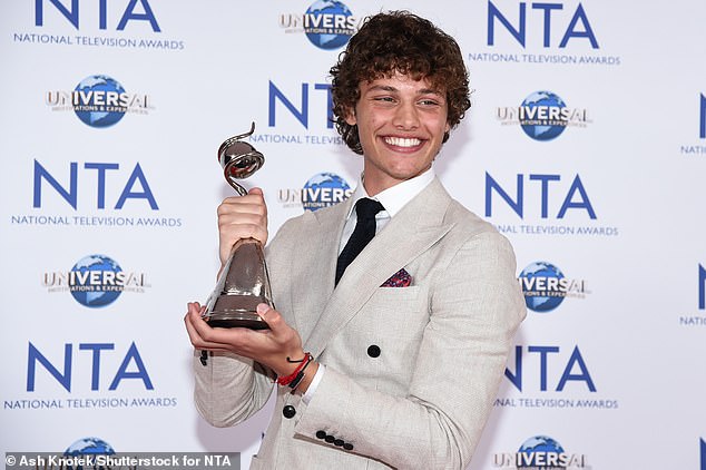 Bobby also refused to confirm whether he intended to start a relationship, quickly changing the subject to his career (pictured last September at the National Television Awards).