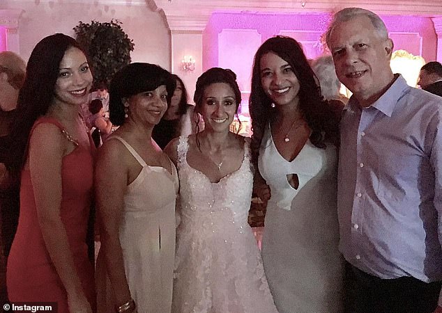 The first experience she (far left) had at a stranger's wedding went so well that Joanna decided to look for similar opportunities.