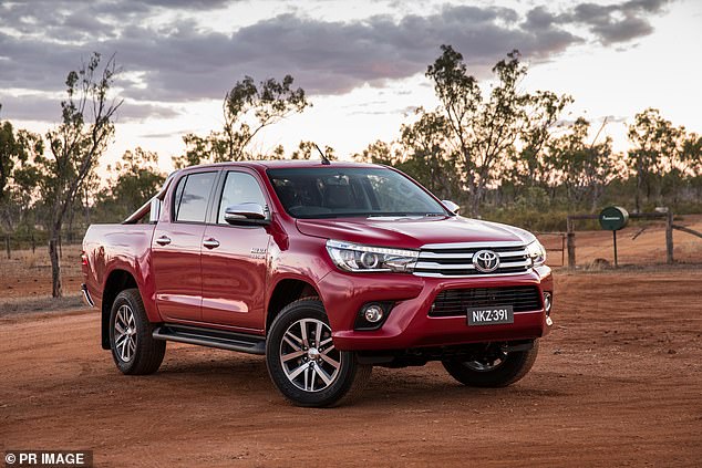 The Toyota HiLux (pictured), Isuzu Ute D-Max, Toyota RAV4 and MG ZS, would face bills of $2,690, $2,030, $2,720 and $3,880 respectively under the new emissions standards.