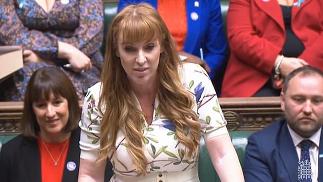 Labor deputy leader Angela Rayner accused the prime minister of choosing 