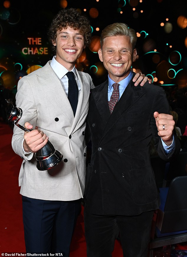 Strictly and EastEnders star Bobby Brazier with his father Jeff at the NTA ceremony