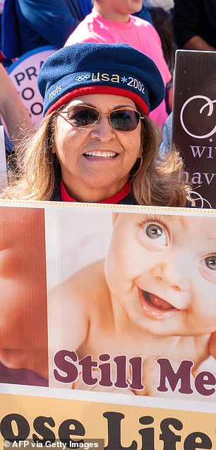 Pro-lifers participate in a "Demonstration for life" March