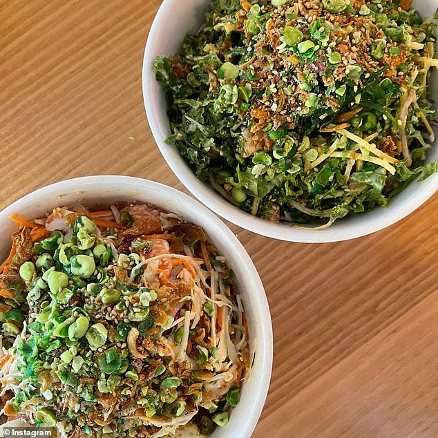 The founders of Fishbowl have revealed how they went from being university students to owners of a brand worth millions (pictured, a Japanese-style salad from the restaurant)