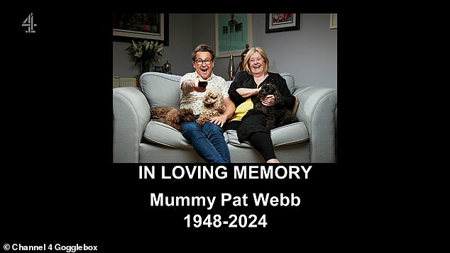 Although fans were pleased with the return of the hit Channel 4 series, Friday's episode ended with a touching tribute to the show's star Pat Webb, mother of Stephen Lustig-Webb, leaving fans in tears.