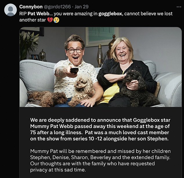 1708165756 346 Gogglebox fans are excited after the show airs a touching