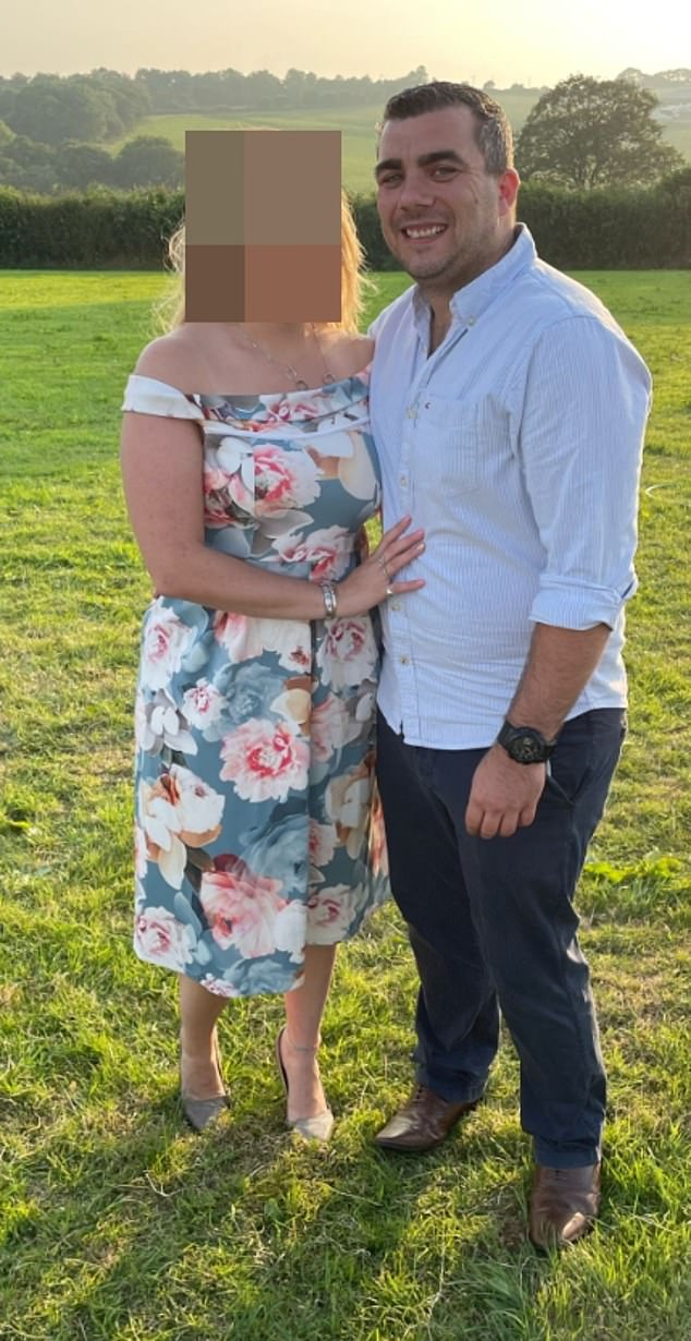 Rob and his wife (pictured) got engaged over Christmas 2021 before welcoming their son the following year.