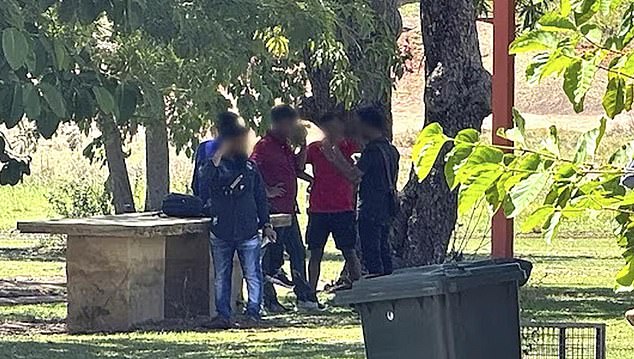 Some of the first group of asylum seekers to be discovered in WA's remote north on Friday morning.