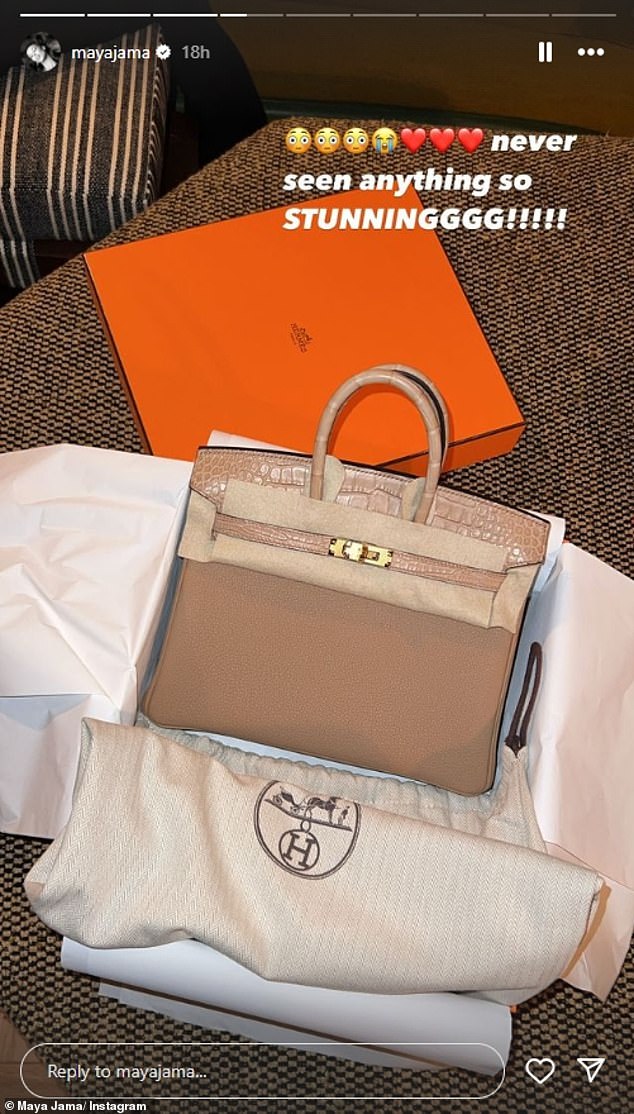While they didn't specify the location, the Love Island star shared snippets of the trip with her 3.1 million Instagram followers, including her £25,000 Hermés Birkin gift.