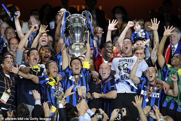 The team won the Treble that year, also lifting the Serie A and Coppa Italia trophies.