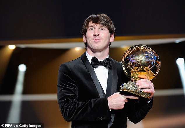 Lionel Messi won the award in 2010 instead of Sneijder, winning it a record eight times.