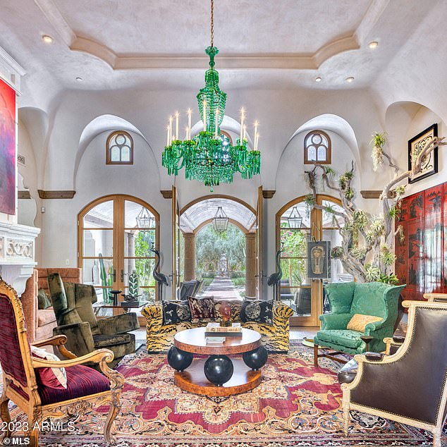 The $20 million home has eight bedrooms and ten bathrooms spread across several buildings.