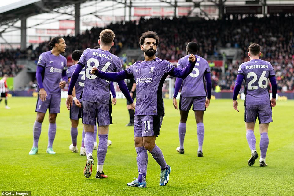 Salah marked his return by finding the net after not playing for Liverpool since January 1, before the African Cup of Nations.