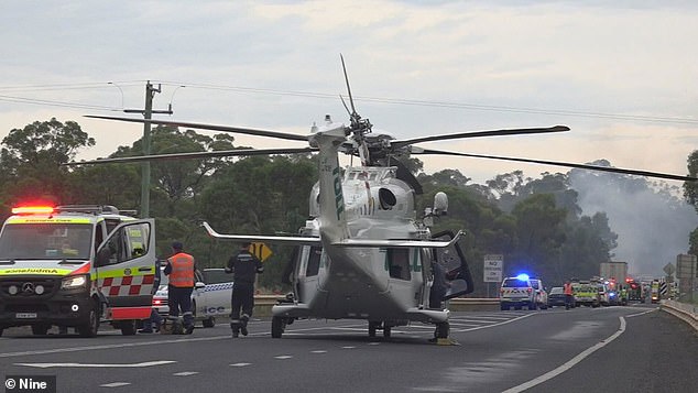 Her younger sister, Freya, was flown to Westmead Hospital in Sydney by paramedics.