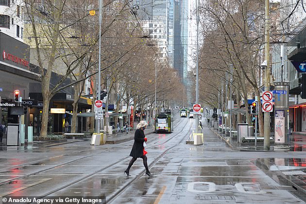 Melbourne (pictured July 2020) was in lockdown for 252 days, the most in the world.
