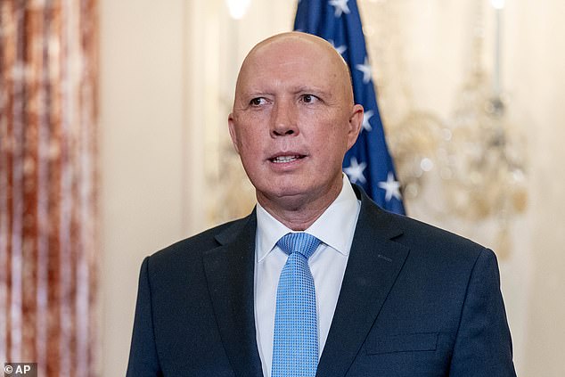 Australian Defense Minister Peter Dutton (pictured) criticized Albanese for his comments.