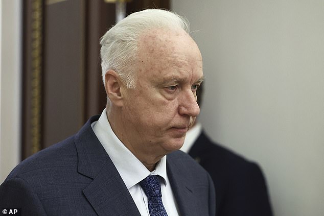 The head of the Investigative Committee, Alexander Bastrykin, photographed in Moscow in June 2023.