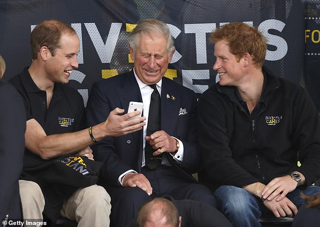 Harry leveled many accusations at the royal family in Spare, as well as alleging that he had a physical fight with his brother and heir to the throne, Prince William. In the photo: William, Charles and Harry in 2014.