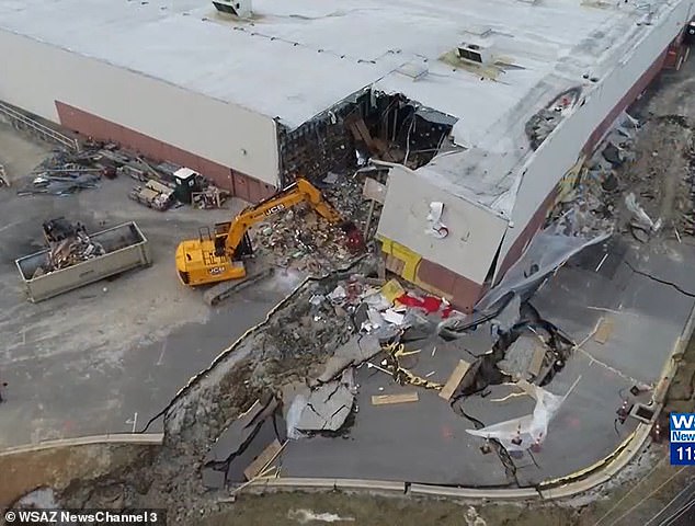 1708213926 275 West Virginia Target closes after COLLAPSING on top of sliding