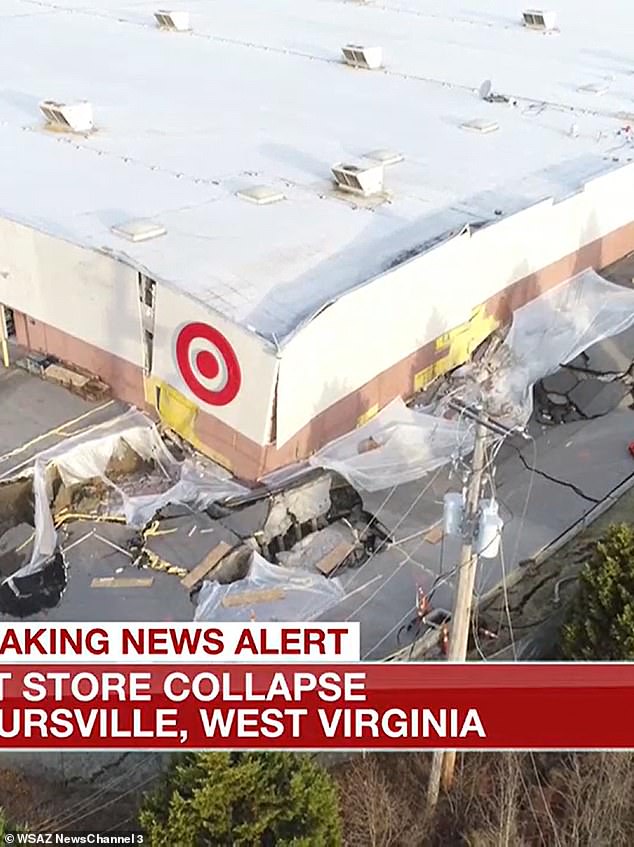 1708213926 914 West Virginia Target closes after COLLAPSING on top of sliding
