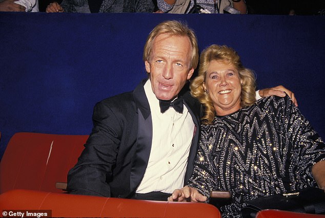 Jake Hogan is the grandson of Crocodile Dundee star and his first wife Noelene Hogan (pictured)