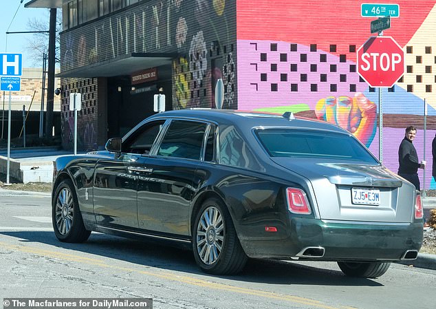 The Super Bowl LVIII winner was seen driving his exclusive Rolls Royce around town on Saturday.