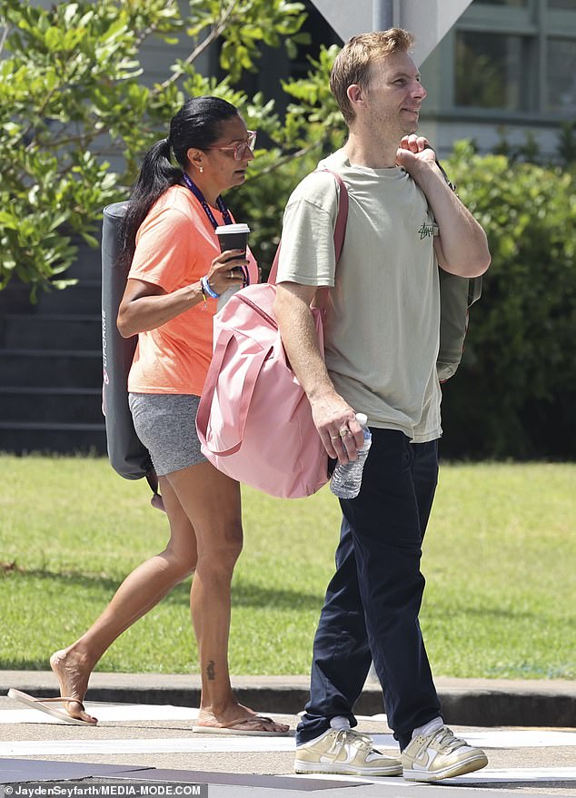 Former politician and retired athlete Nova Peris, 52 (left), was also seen leaving rehearsals with her dance partner Craig Monley (right).