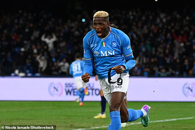 Napoli striker Victor Osimhen would also be on Les Parisiens' shortlist for the transfer window