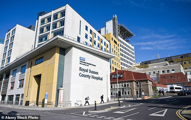 The letter was sent on behalf of the Trust's chief executive in response to a campaign group's complaint about the Trust's gender policies. Pictured: The Royal Sussex County Hospital