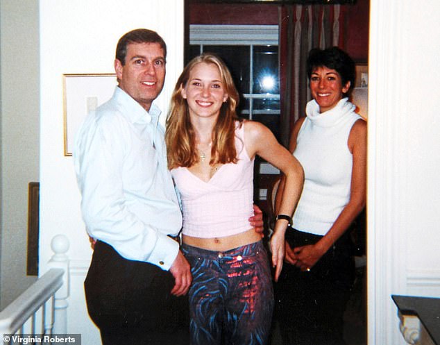 Lady Victoria, 47, believes the image was doctored with Andrew's head superimposed on Epstein's body.