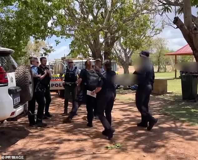 The men were found by indigenous communities near Beagle and Pender Bay, in northern Western Australia, on Friday before authorities arrived in the area (pictured).