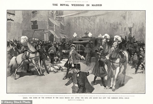 The royal wedding of King Alfonso and Queen Victoria Eugenia in Madrid had a catastrophic start: with an assassination attempt