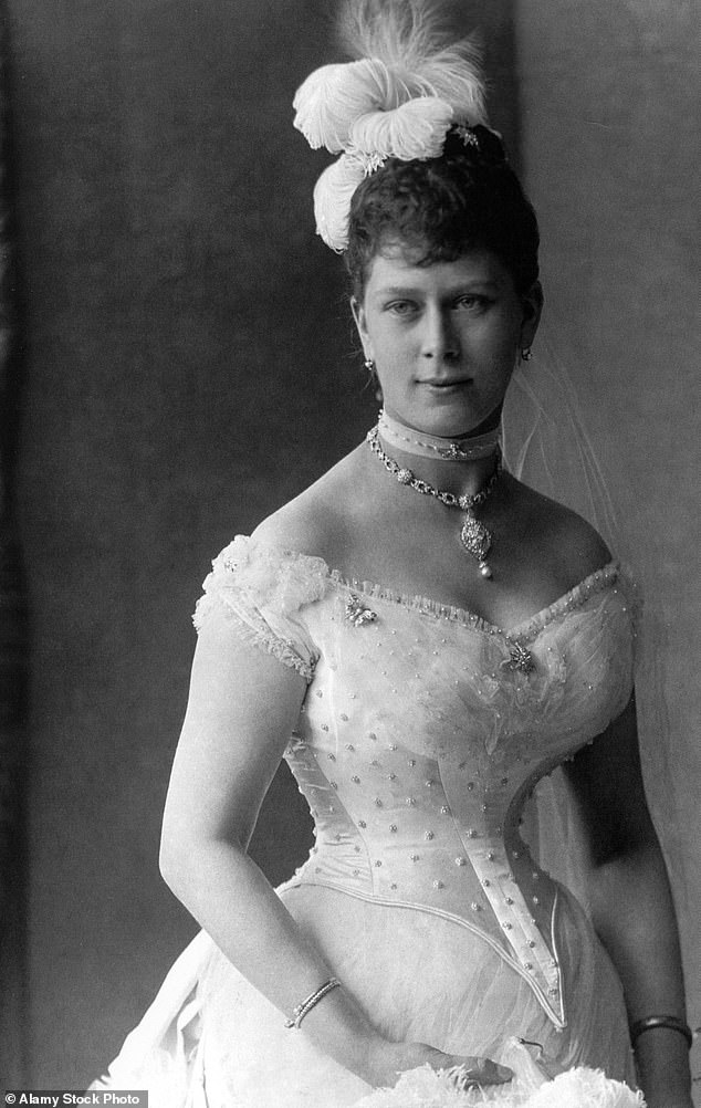Princess Mary of Teck photographed around 1895. She would eventually become Queen Consort of King George V.