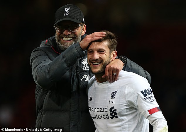 Lallana and Klopp enjoyed success together during the midfielder's time at Anfield