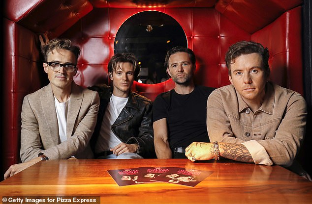 Speaking about what his McFly bandmates Tom Fletcher, Dougie Poynter and Harry Judd (pictured left to right) would think of his performance, Danny said: 