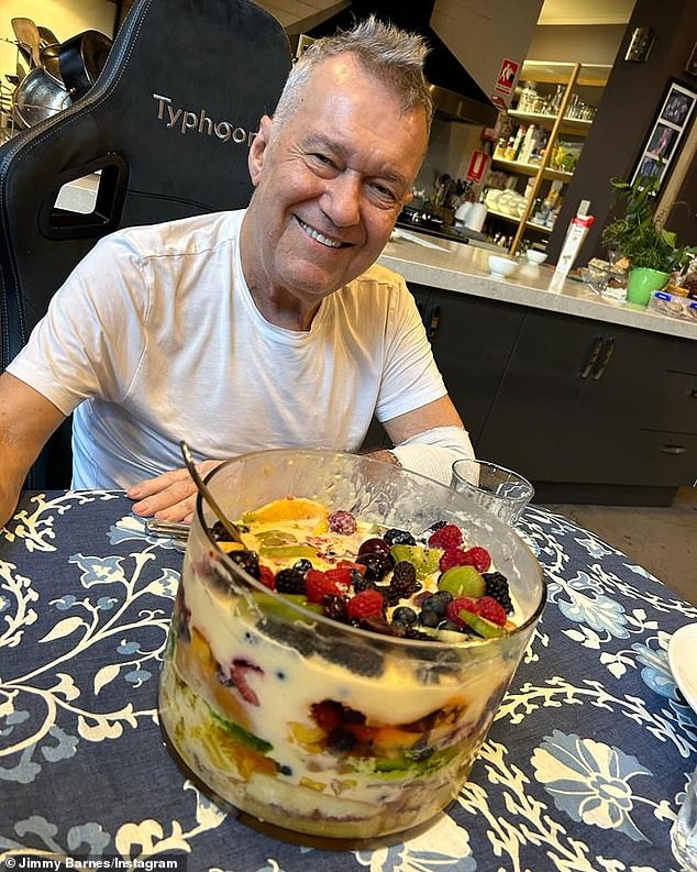 Having had open heart surgery doesn't mean Barnes (pictured) should avoid fruit salad