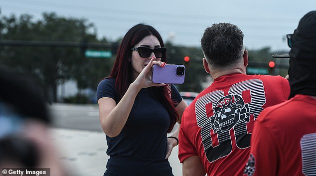 The group clashed with right-wing journalist and former congressional candidate Laura Loomer during a protest in Orlando in September.