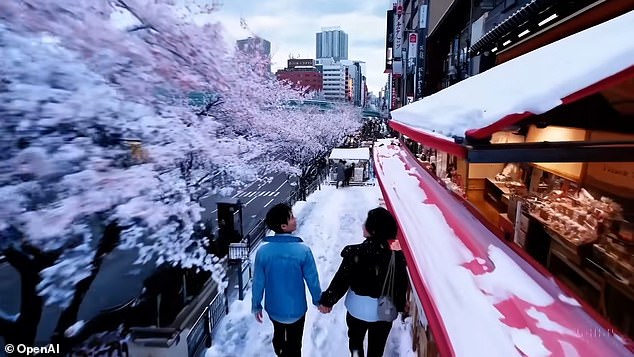 Another AI-generated video of Tokyo in the snow has surprised experts with its realism