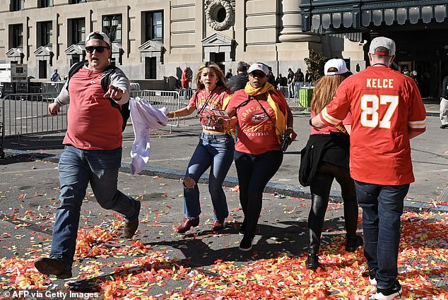 People flee after shots fired near Kansas City Chiefs' Super Bowl LVIII victory parade