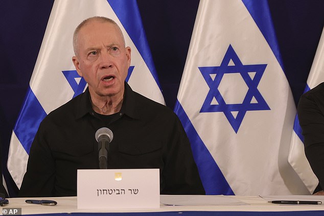 Yoav Gallant, a former IDF general (pictured), told a group of journalists at a briefing on Friday that about 12 percent of UNRWA personnel were members of Hamas or Islamic Jihad.