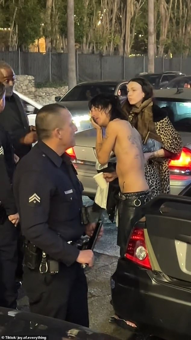 The Los Angeles Police Department confirmed that they arrested one person for assault, but declined to identify the individual.