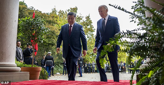 President Joe Biden with Chinese President Xi Jinping last year