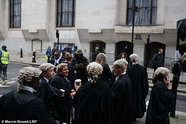 This follows confirmation that a fire at the Royal Courts of Justice was caused by an electric bike battery failure earlier this month.  Members of the legal profession are seen outside the Old Bailey amid the incident.