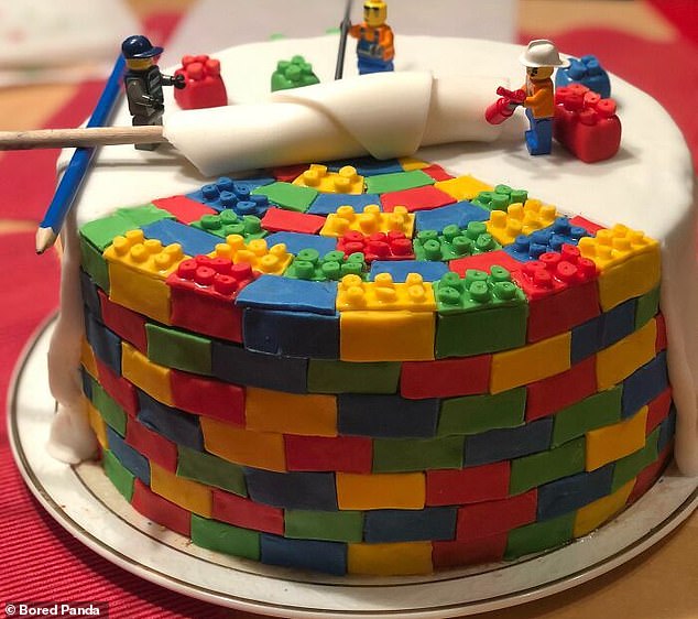 You have to know your audience when you bake, and the recipient of this show is clearly a Lego lover too.