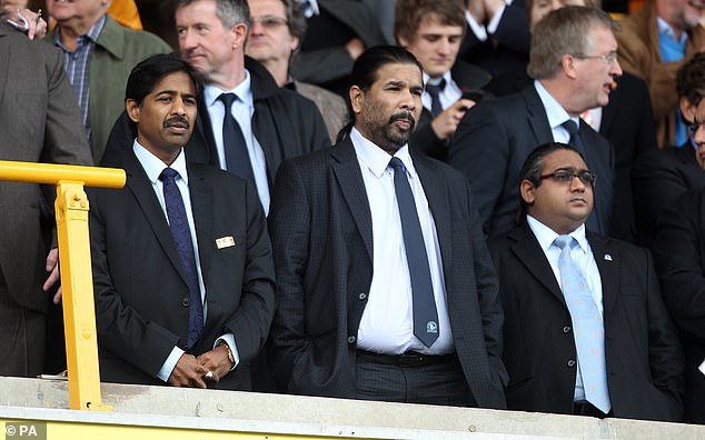 Club owners Venkatesh Rao (left) and Balaji Rao (centre) of Venky's have pumped almost £200m into a club that was in the Premier League when they took control.