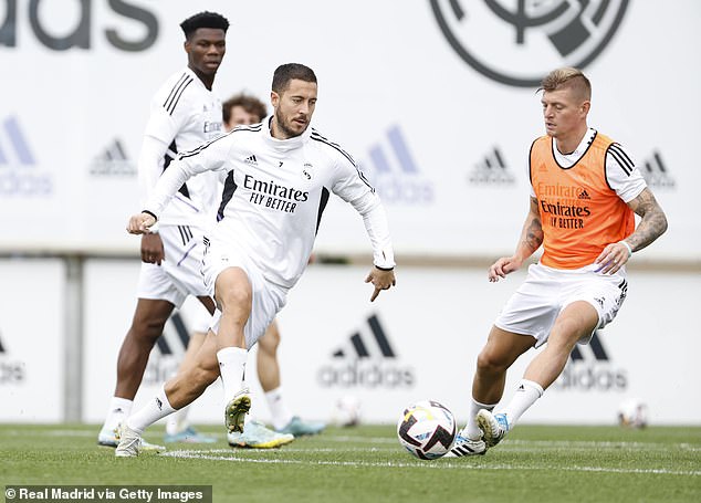 Kroos (right) viciously attacked his former team-mate Hazard, claiming the star, who earned £400,000 a week in Spain, 